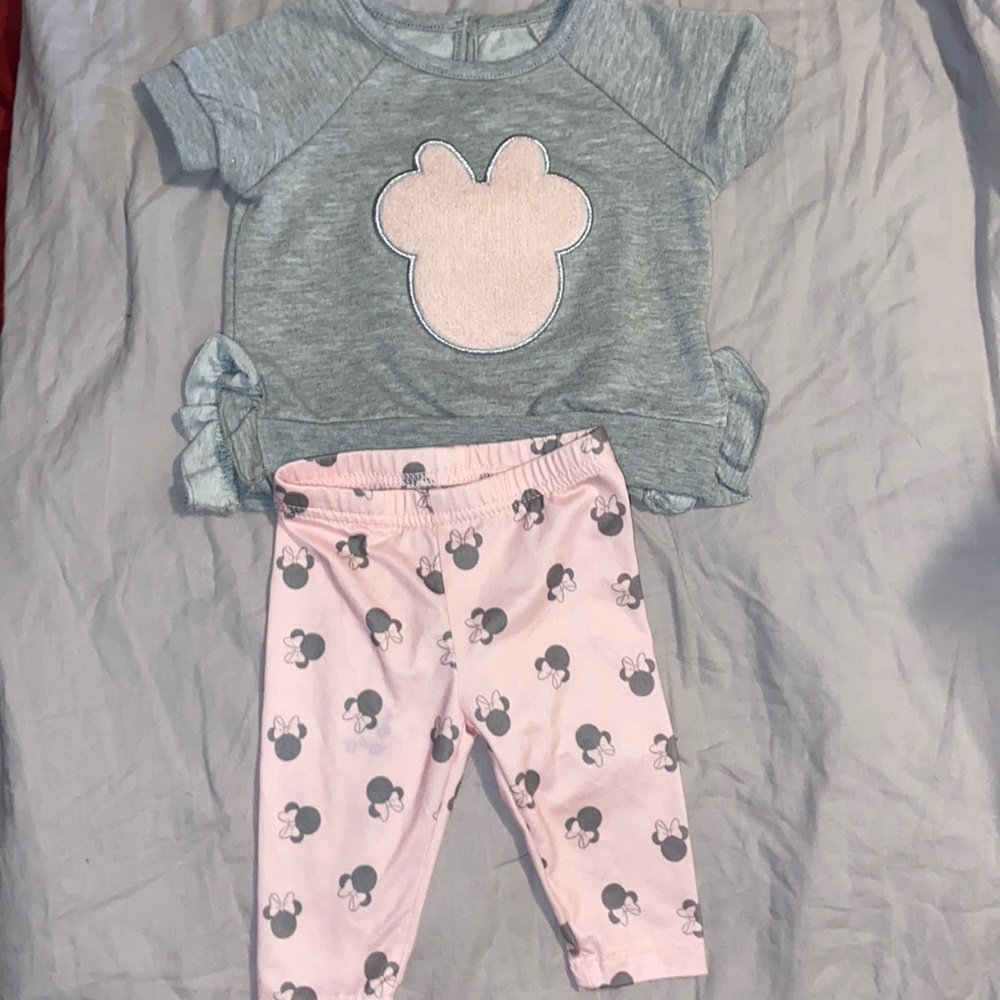 Minnie Mouse Disney Baby Set Top & Bottom